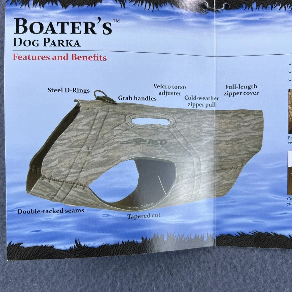 Avery Sporting Boater's Neoprene Dog Parka Realtree Max 7 Medium‎